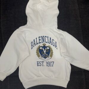 Balenciaga Kids White Hoodie - size 4